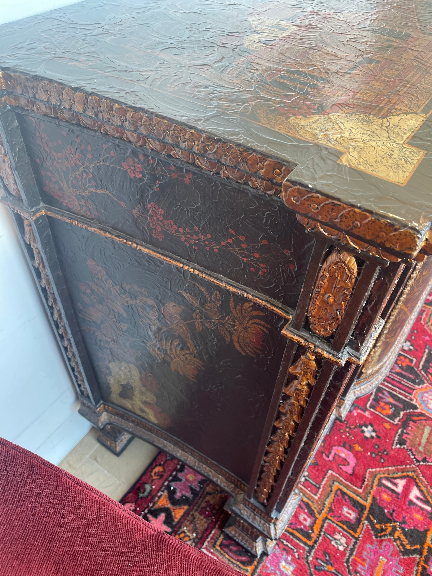 Maitland Smith Chinoiserie Sideboard (0N1002)