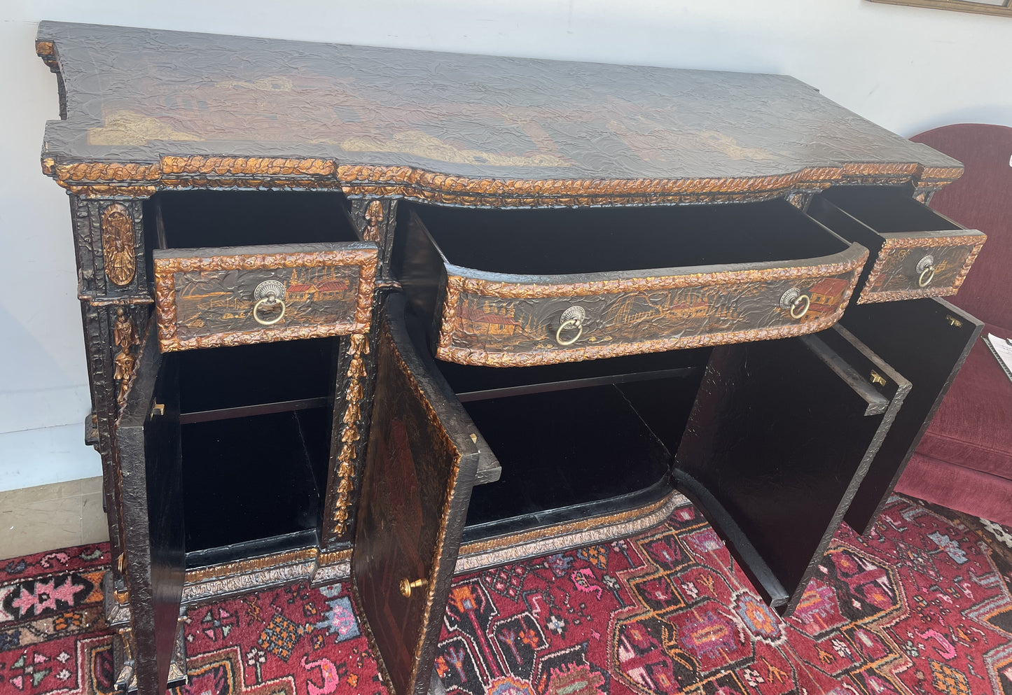 Maitland Smith Chinoiserie Sideboard (0N1002)