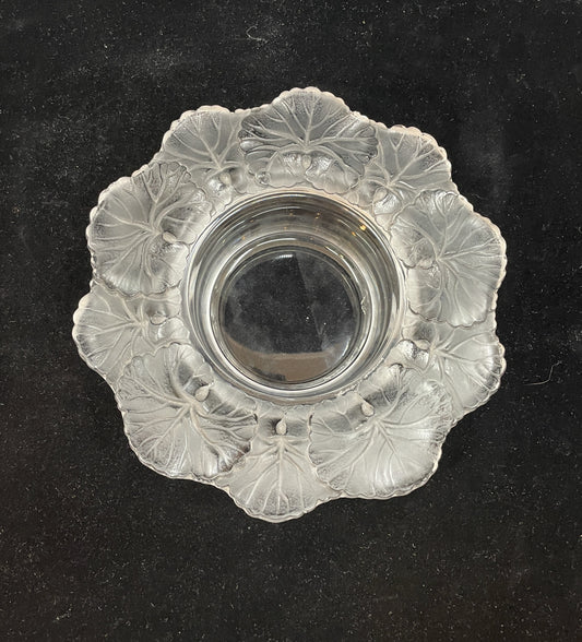 Lalique Honfleur Trinket/Votive Dish (0B500O)