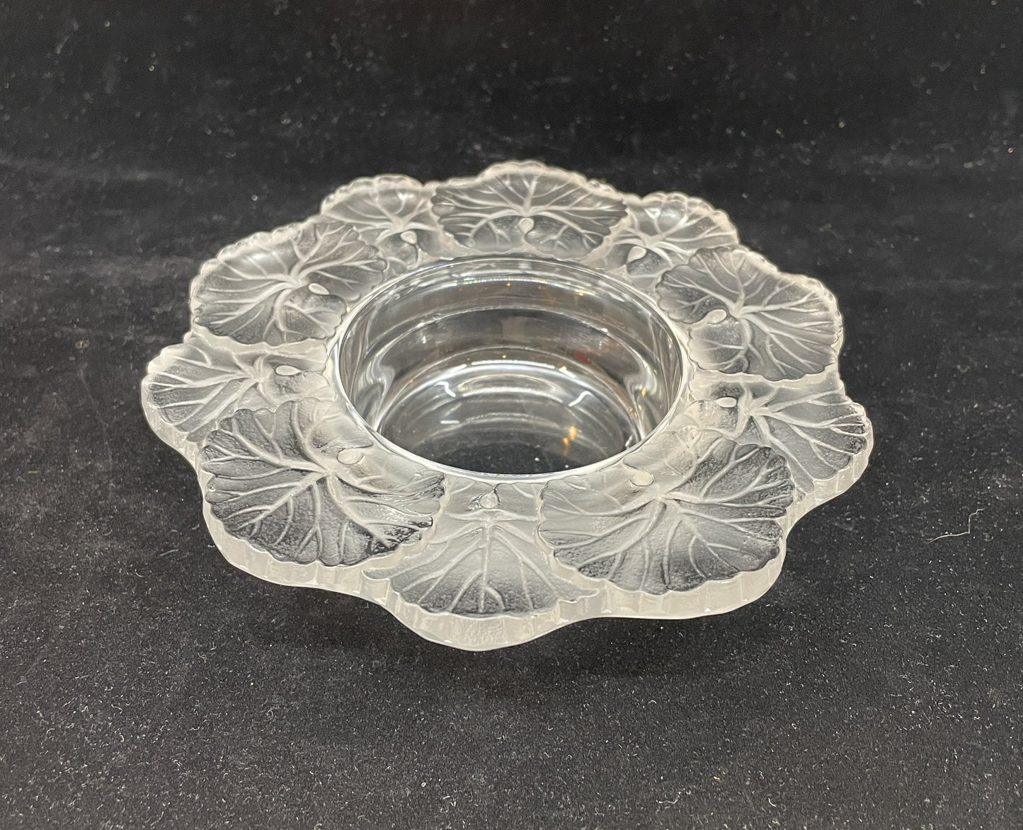 Lalique Honfleur Trinket/Votive Dish (0B500O)