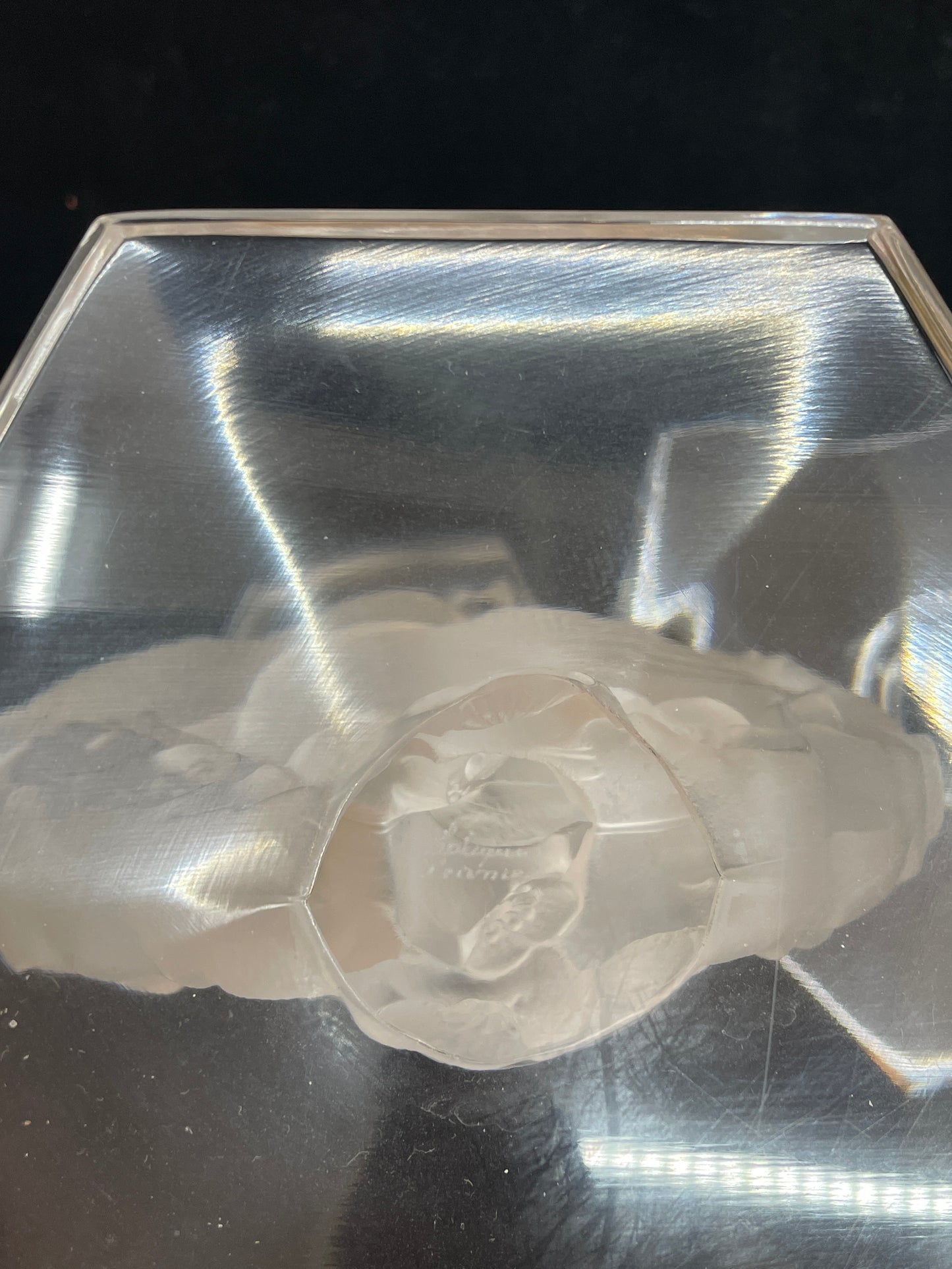 Pair of Lalique Mesanges Candlesticks AS IS (0B500L)