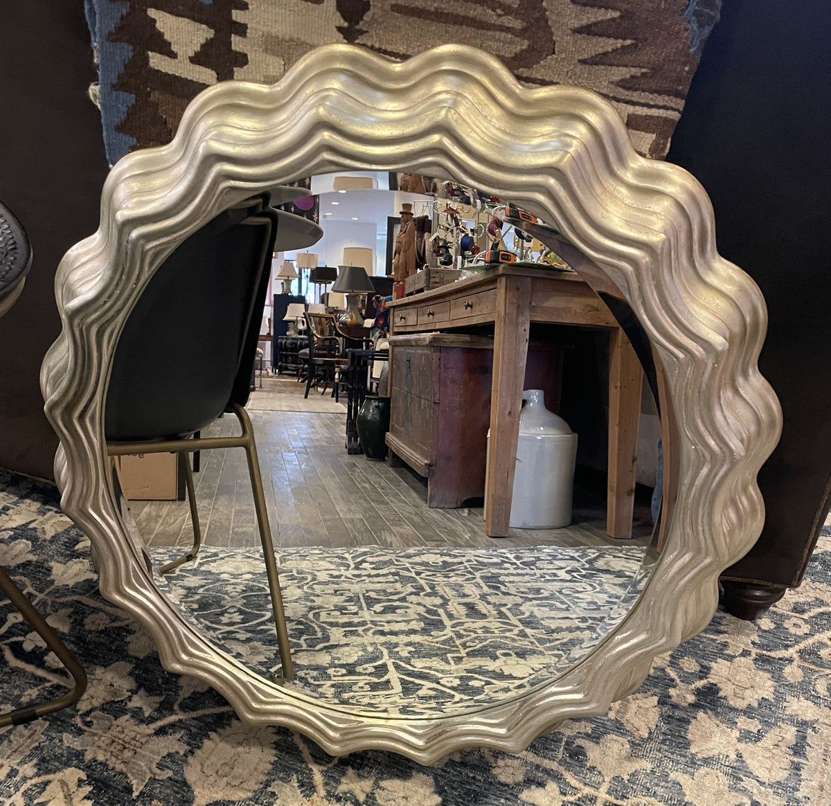 Silver Wall Mirror (0QT006)