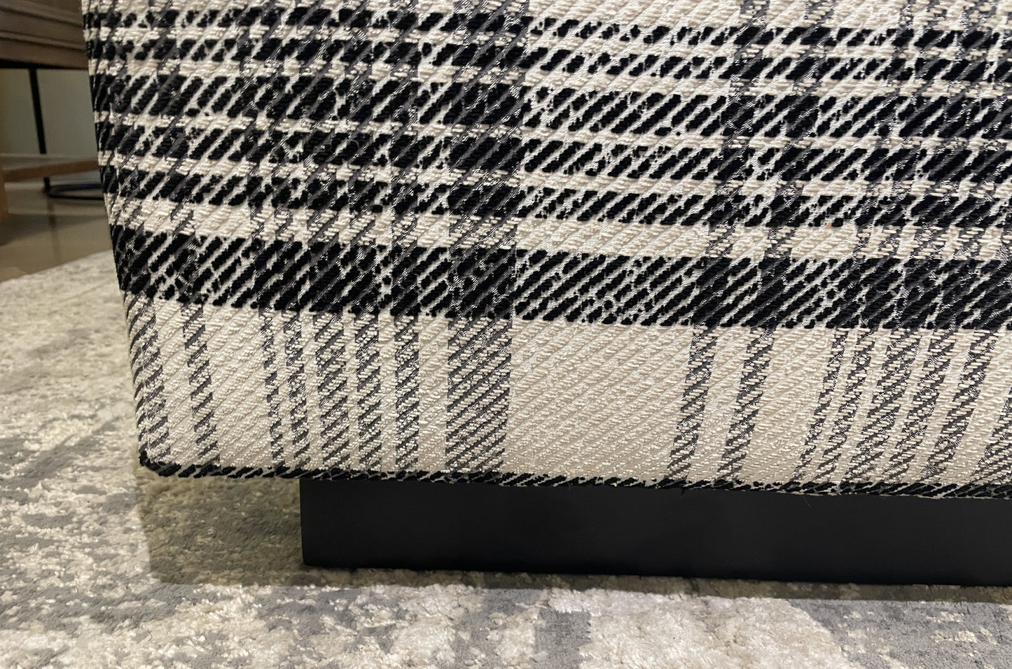 CR Laine Plaid Oversized Ottoman (0N200A)