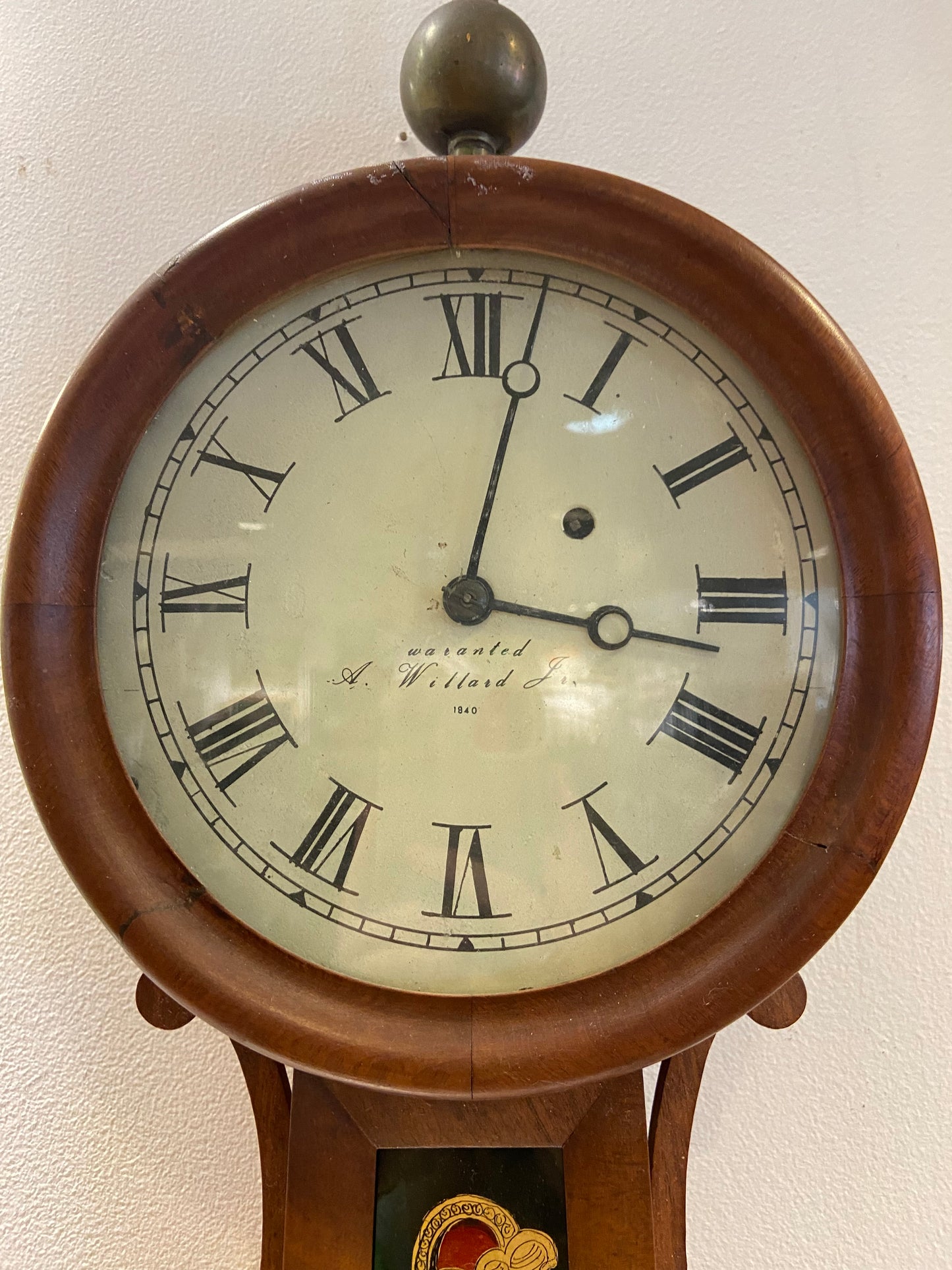 Antique Aaron Willard Jr. Banjo Wall Clock (26019)