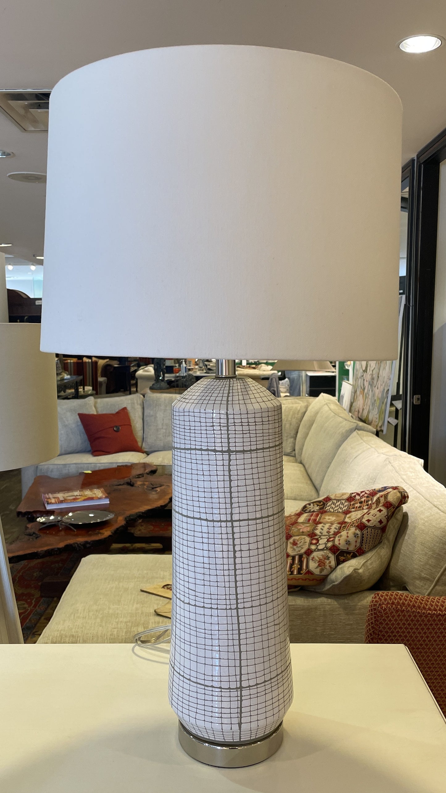 Natural Light Company Plaid Table Lamp (0N200F)