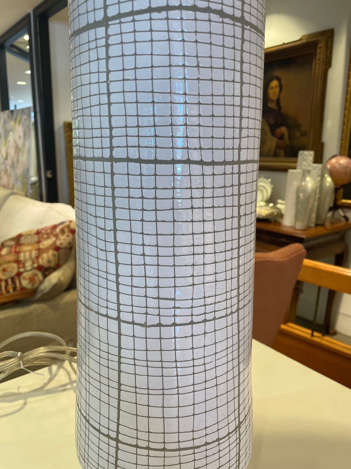 Natural Light Company Plaid Table Lamp (0N200F)