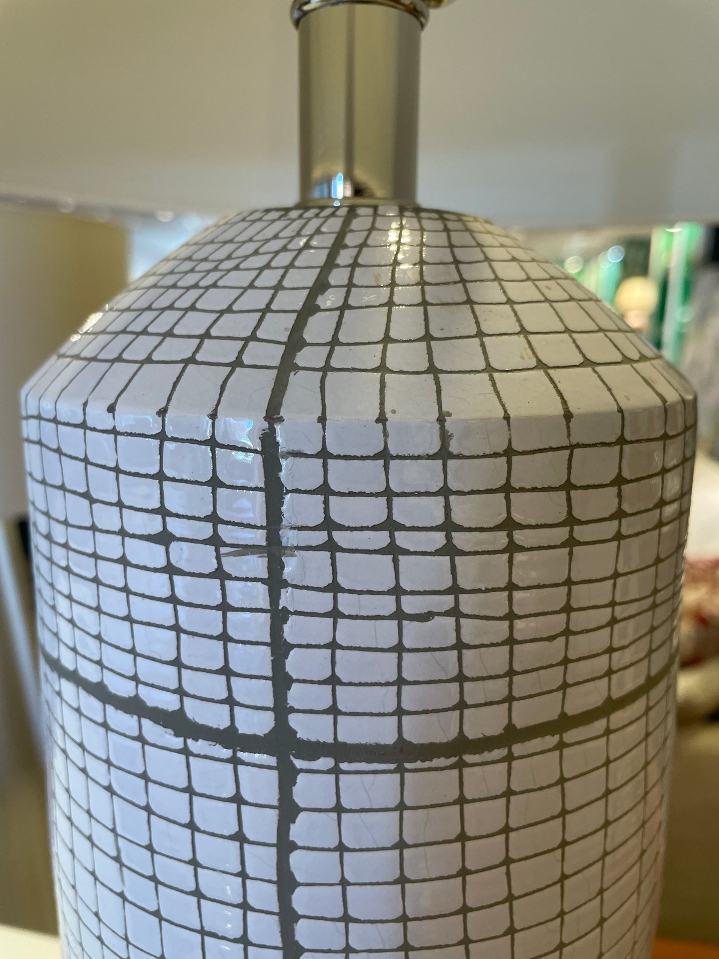 Natural Light Company Plaid Table Lamp (0N200F)