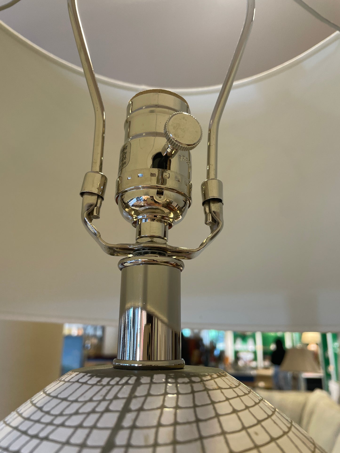 Natural Light Company Plaid Table Lamp (0N200F)