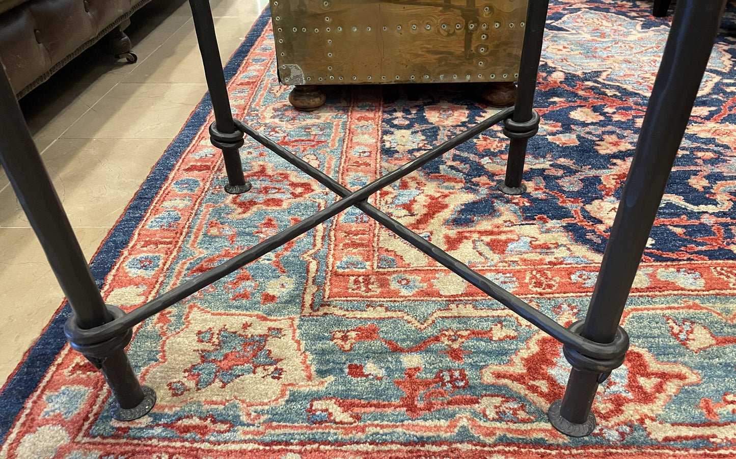 Saddle Creek Iron and Glass End Table (Two available 0N200M and 0N200N)