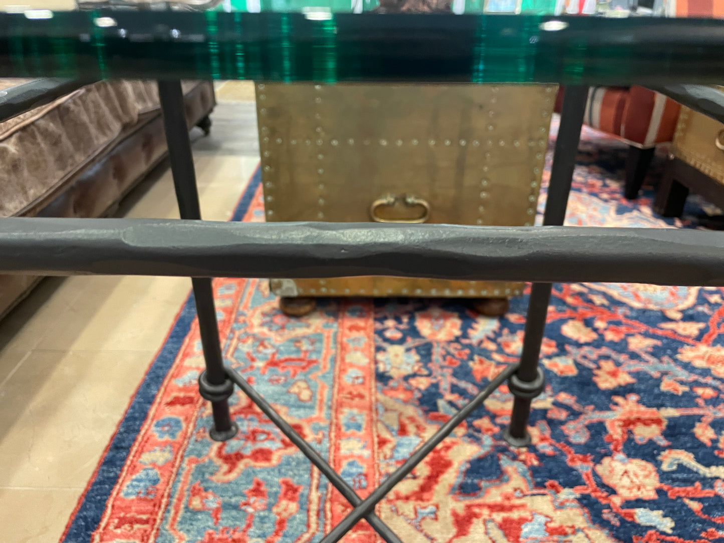 Saddle Creek Iron and Glass End Table (Two available 0N200M and 0N200N)