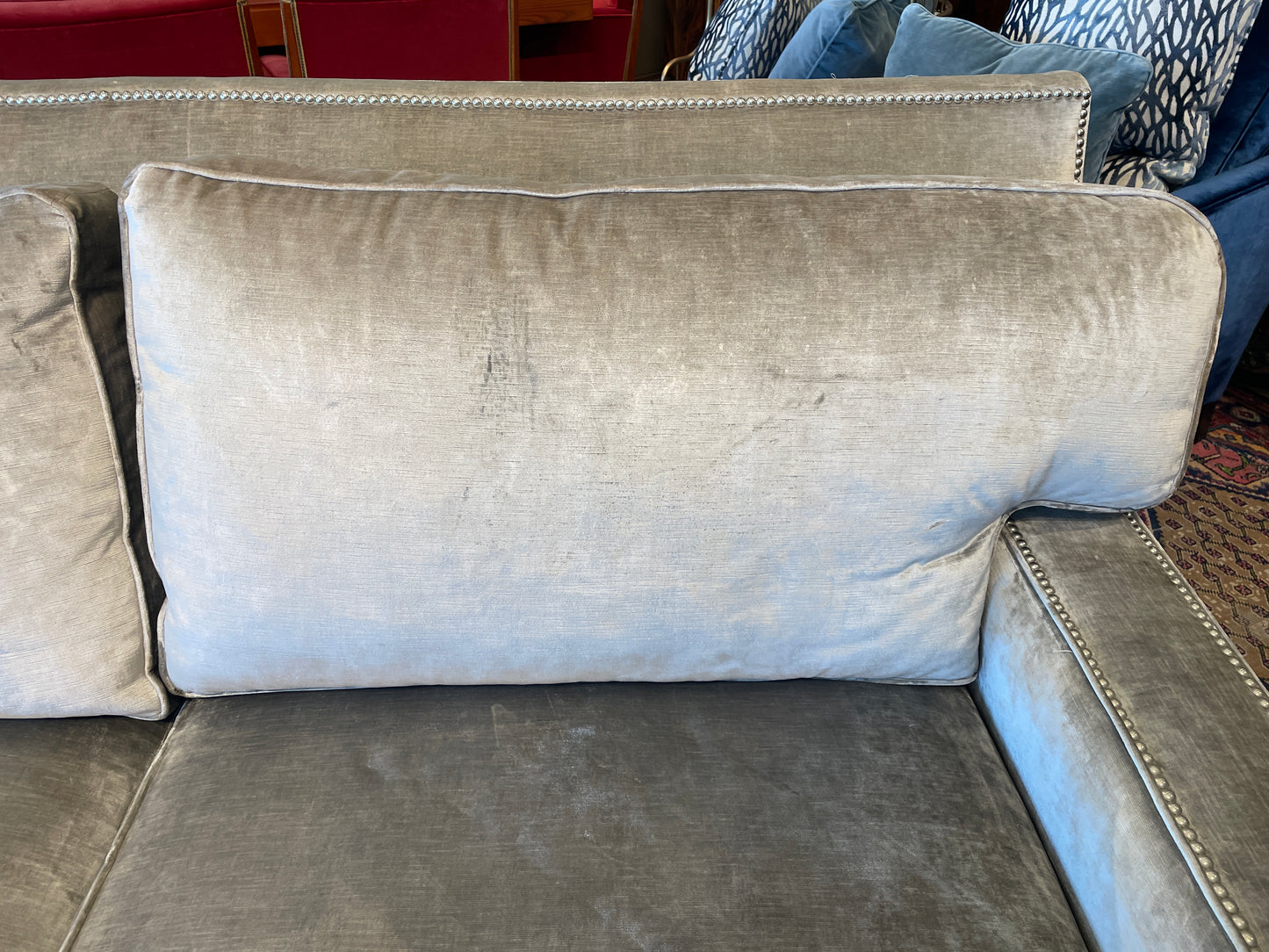 Henredon Custom Velvet Sofa, AS IS (0N4002)