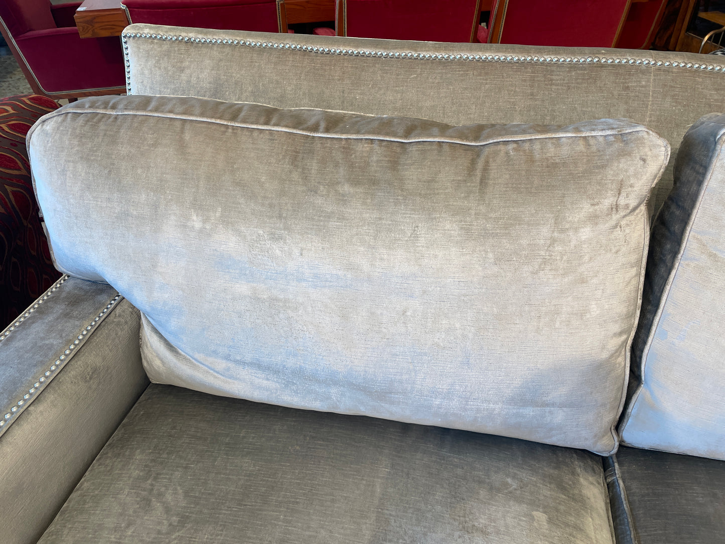 Henredon Custom Velvet Sofa, AS IS (0N4002)