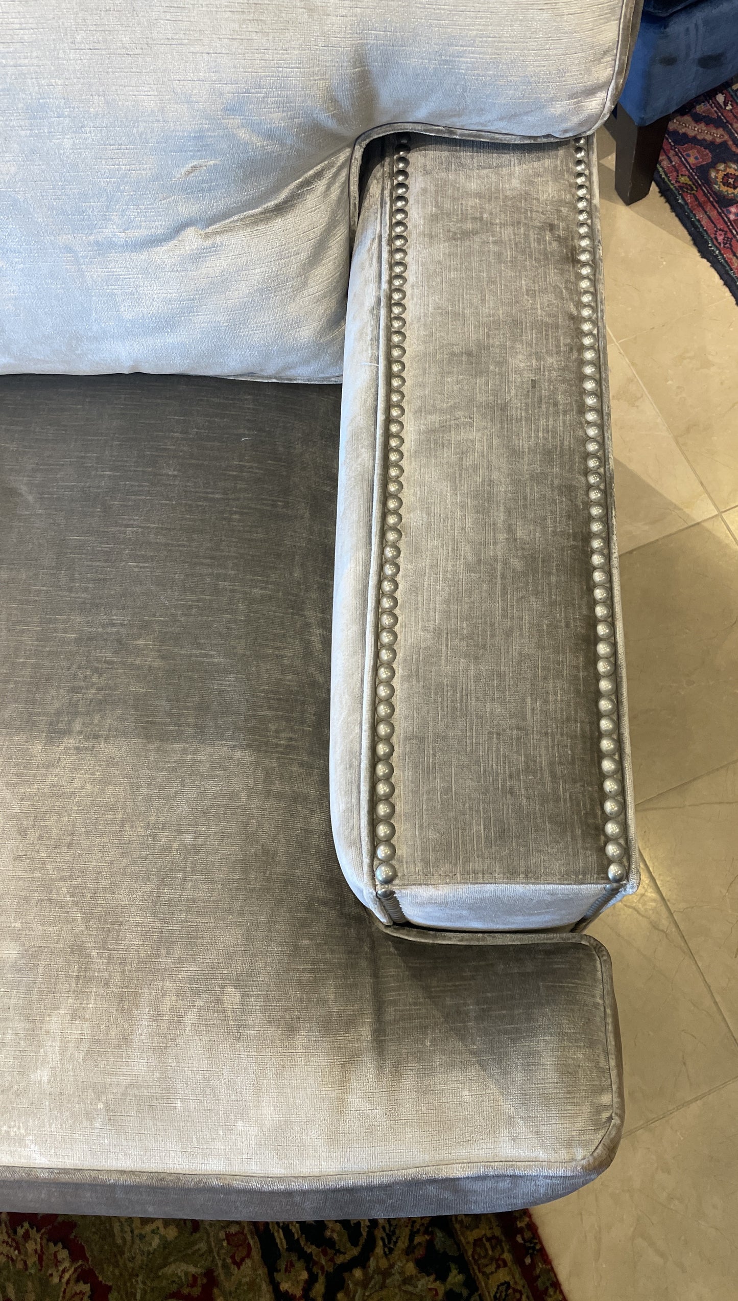 Henredon Custom Velvet Sofa, AS IS (0N4002)