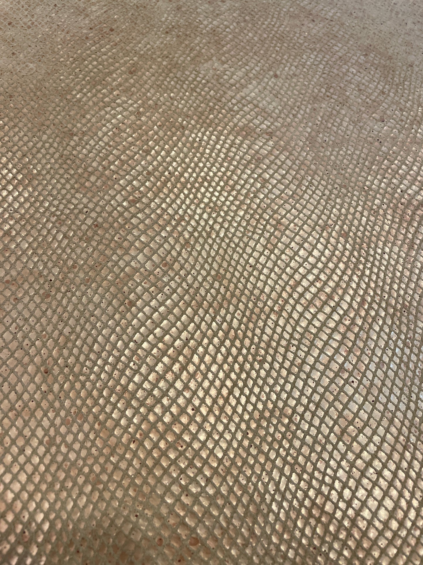 Marge Carson Style Gold Round Ottoman (0N4006)