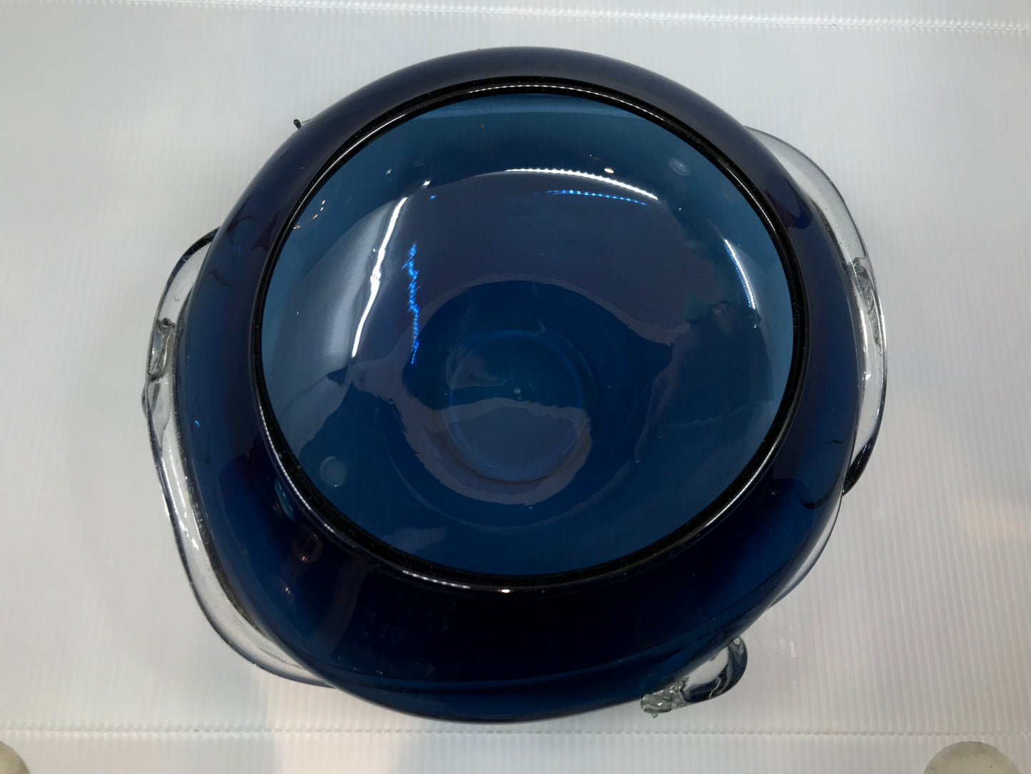 Hand-Blown Blue Bowl