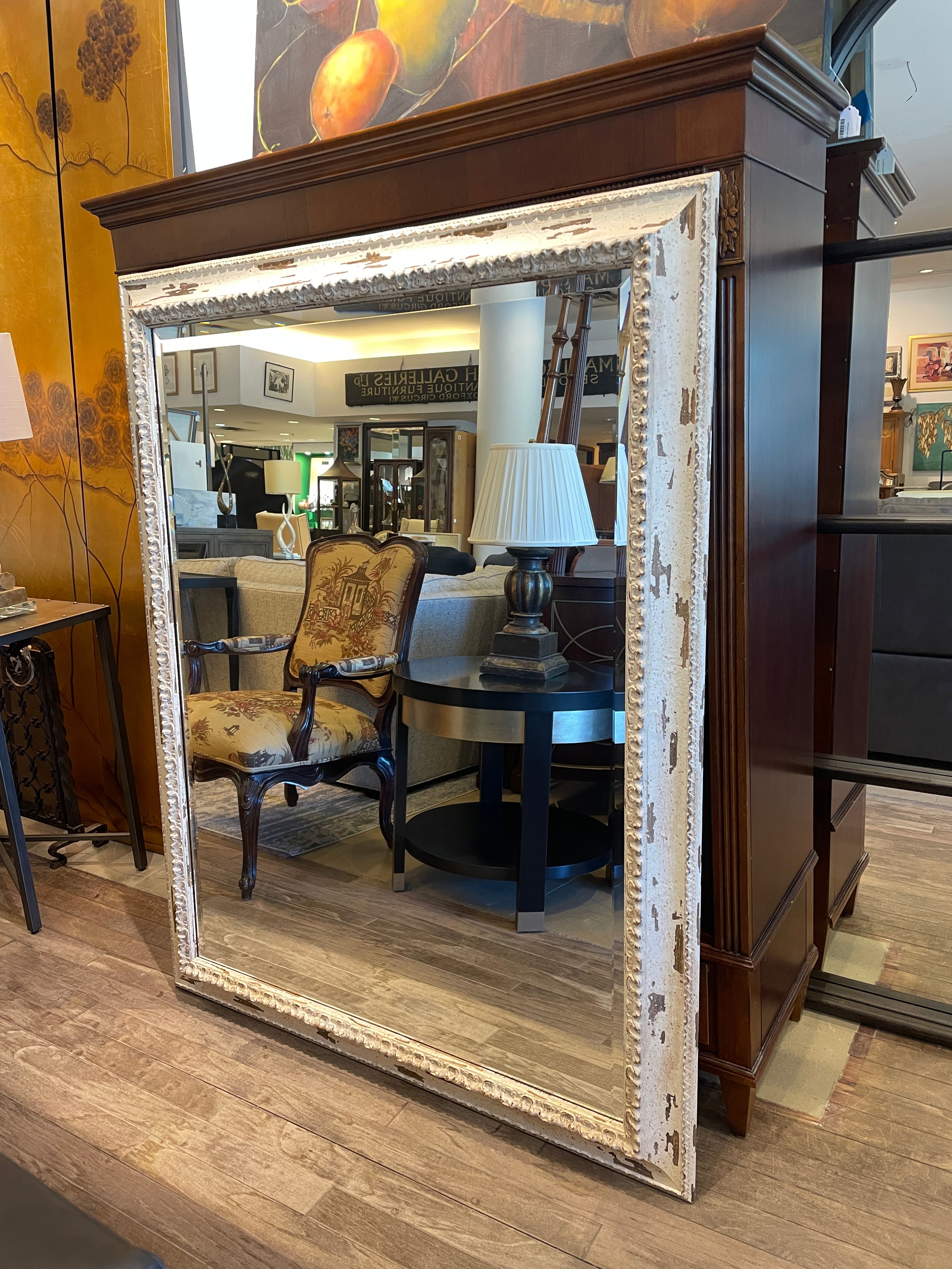 ワ*ン様 2000s border layered design long te White Shabby Chic Oversized Mirror (0N200V) – The Perfect Thing