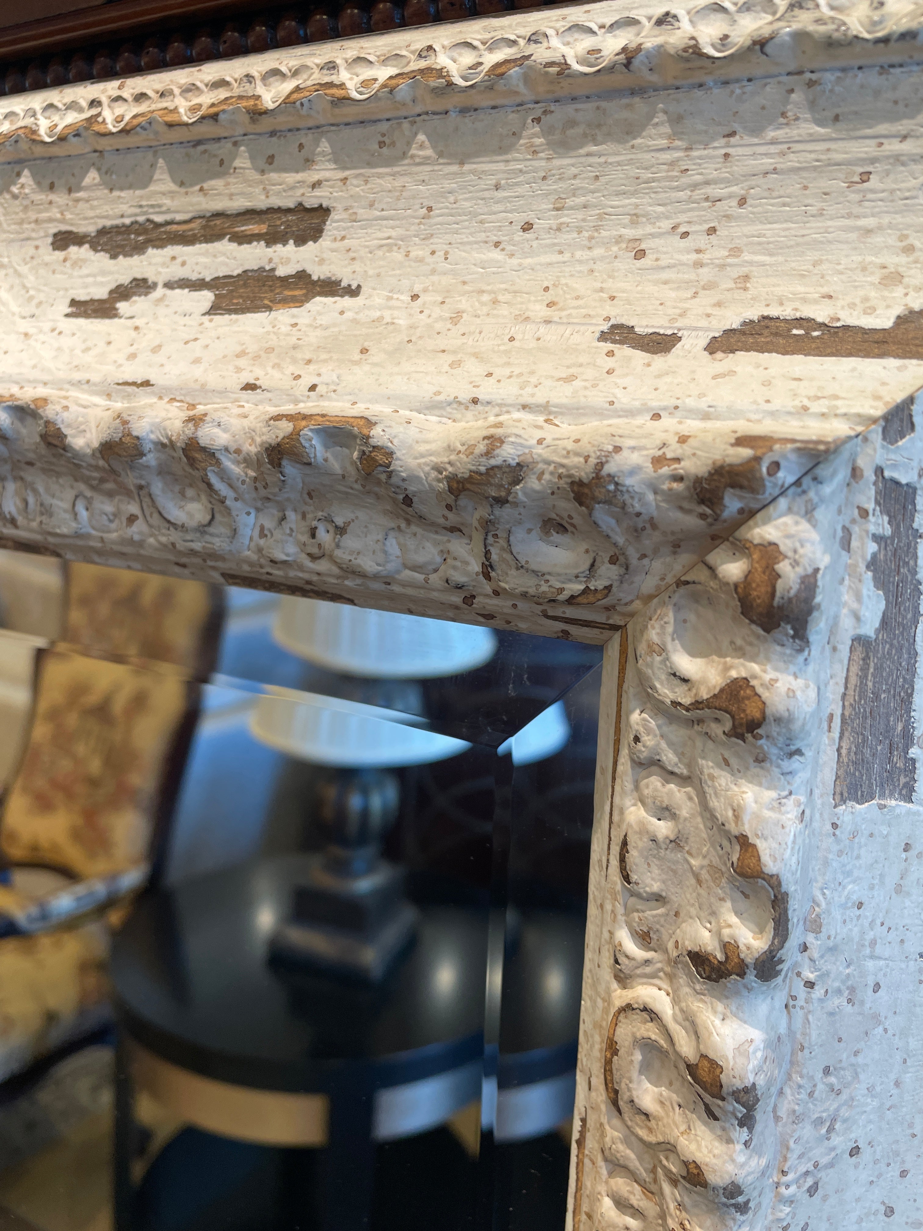 White Shabby Chic Oversized Mirror (0N200V) – The Perfect Thing