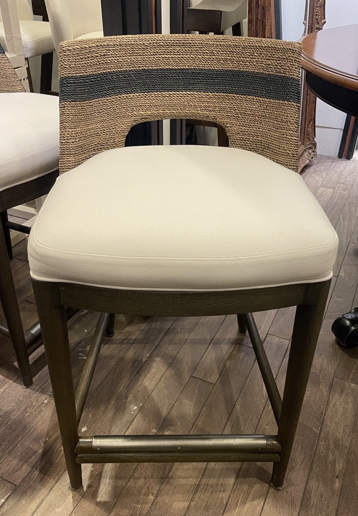 Palecek Fritz Rope Barstool (counter height) (Three available 0N200J,00K,00L)
