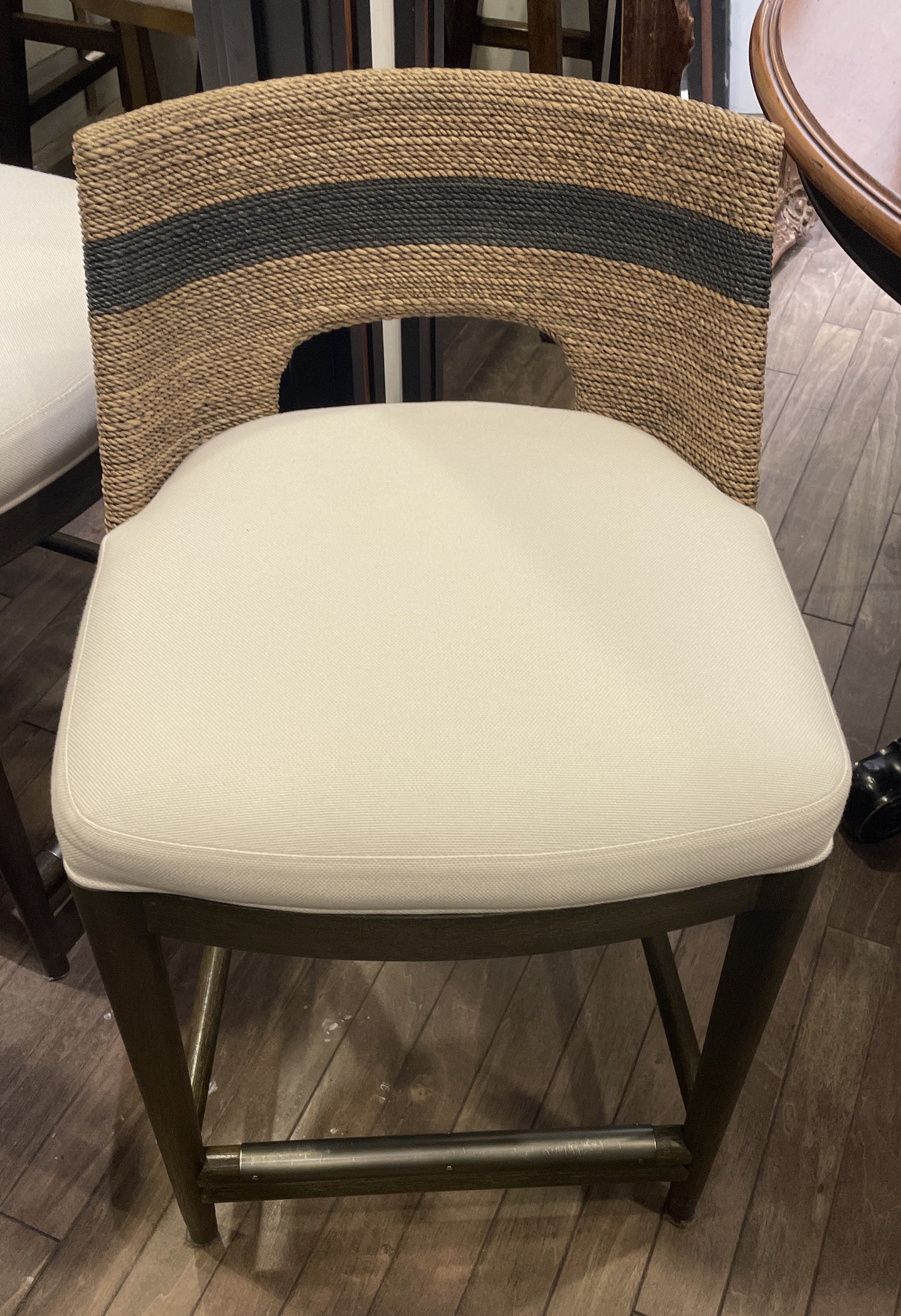 Palecek Fritz Rope Barstool (counter height) (Three available 0N200J,00K,00L)