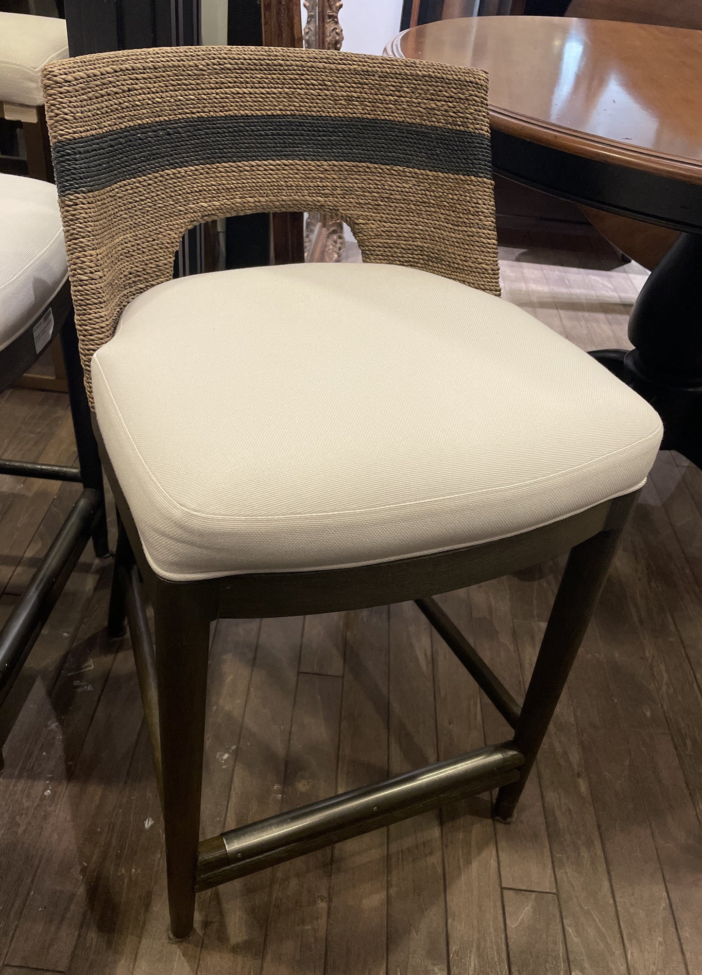 Palecek Fritz Rope Barstool (counter height) (Three available 0N200J,00K,00L)