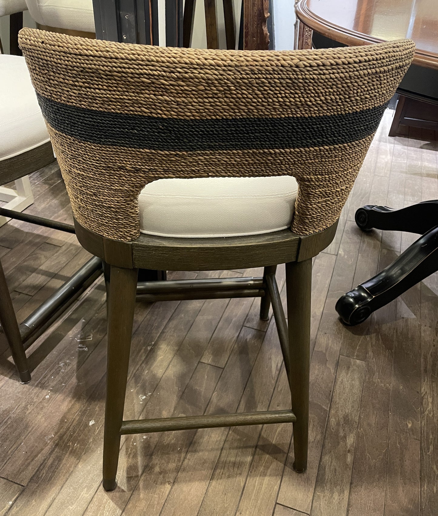 Palecek Fritz Rope Barstool (counter height) (Three available 0N200J,00K,00L)