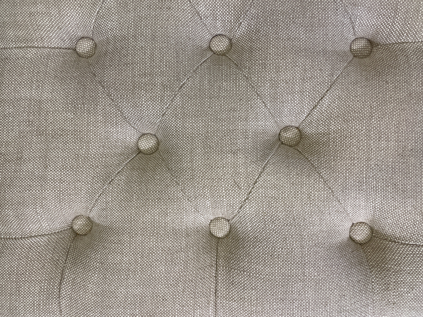 Restoration Hardware Tufted Linen Bench (0F1004)
