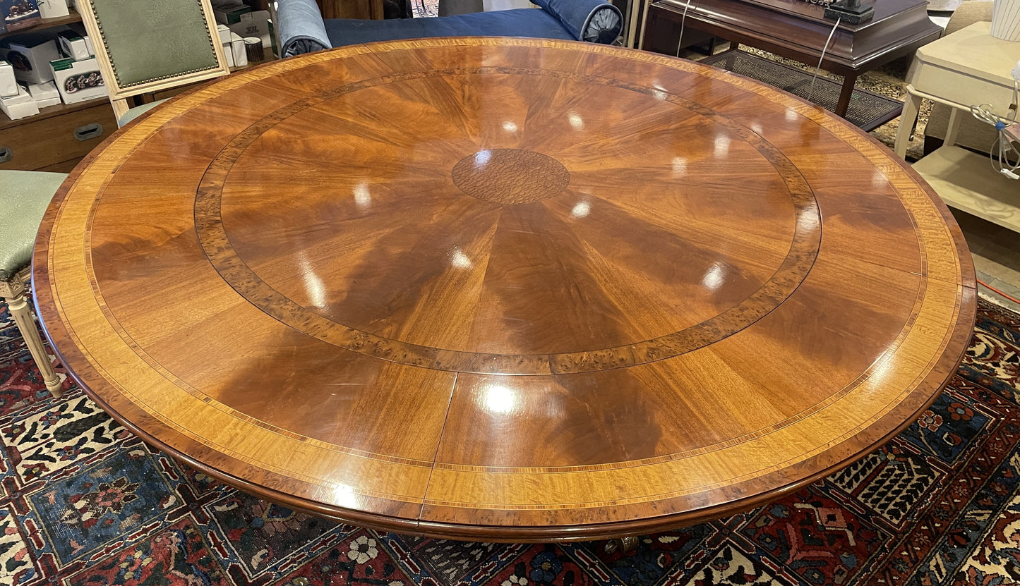 Restall Brown and Clennell Round Dining Table with Leaves (0HP00I)