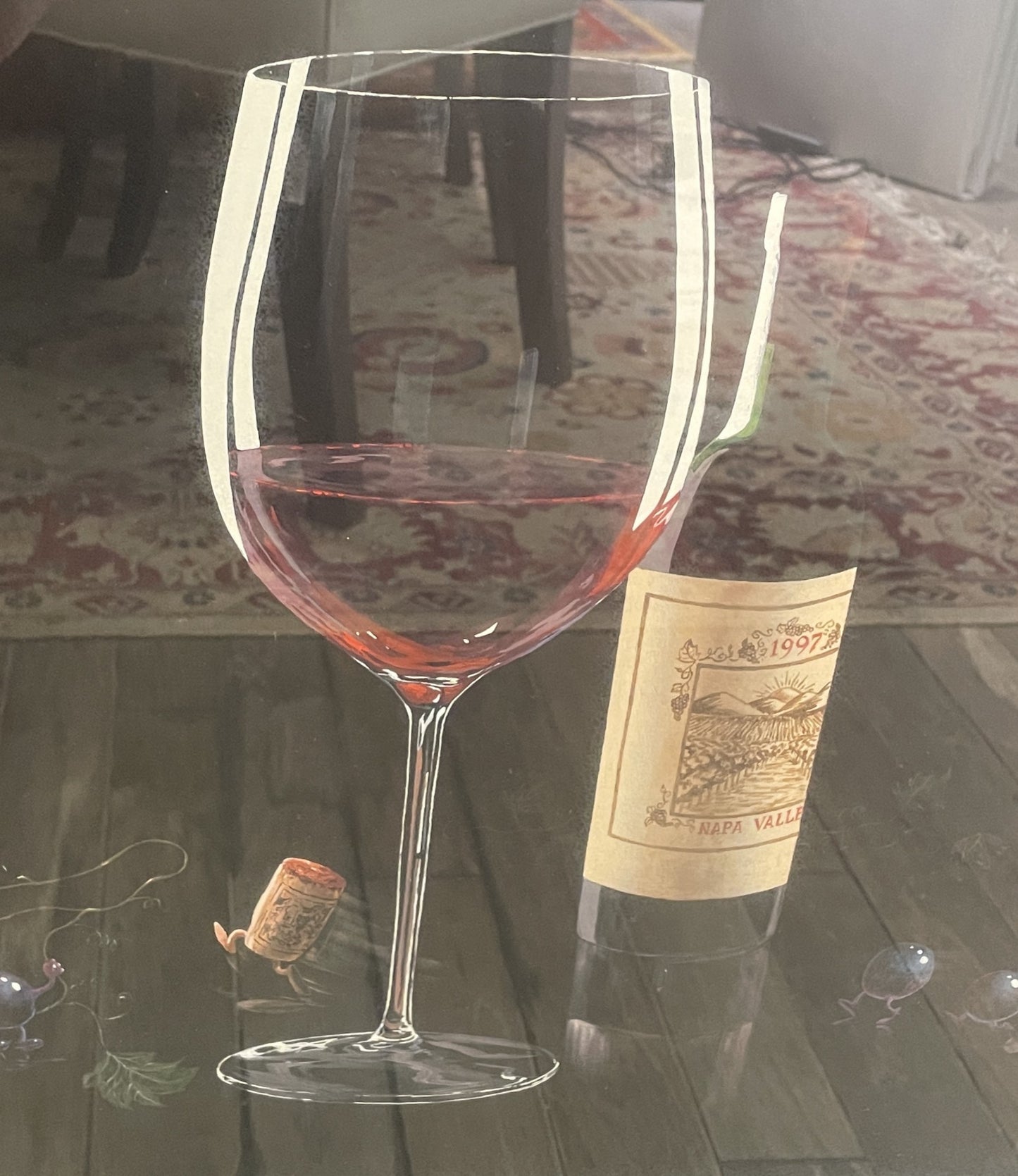 Michael Godard Framed Print, "Catch the Cork" (0JE001)