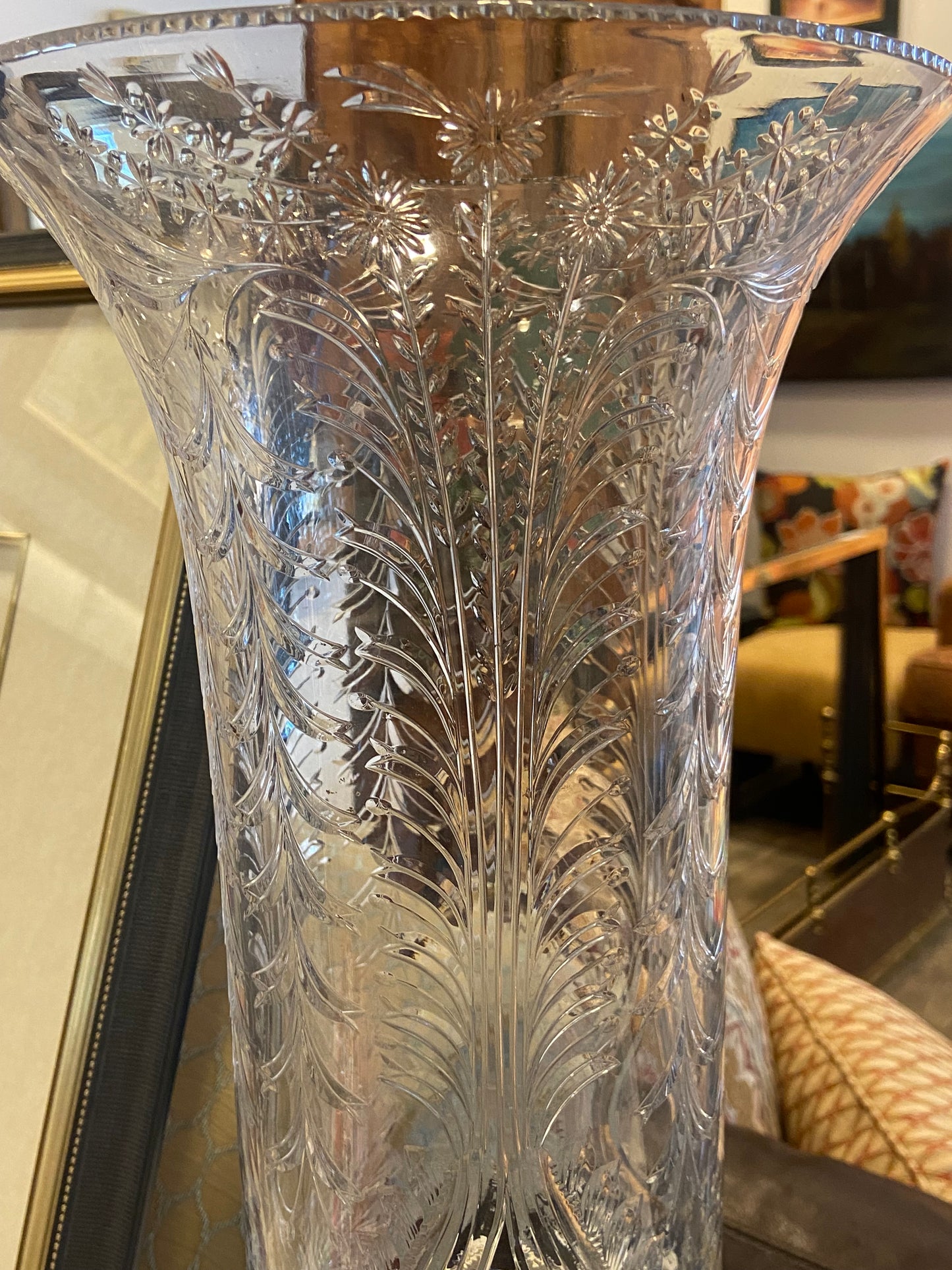 Victorian Pairpoint Cherub Vase