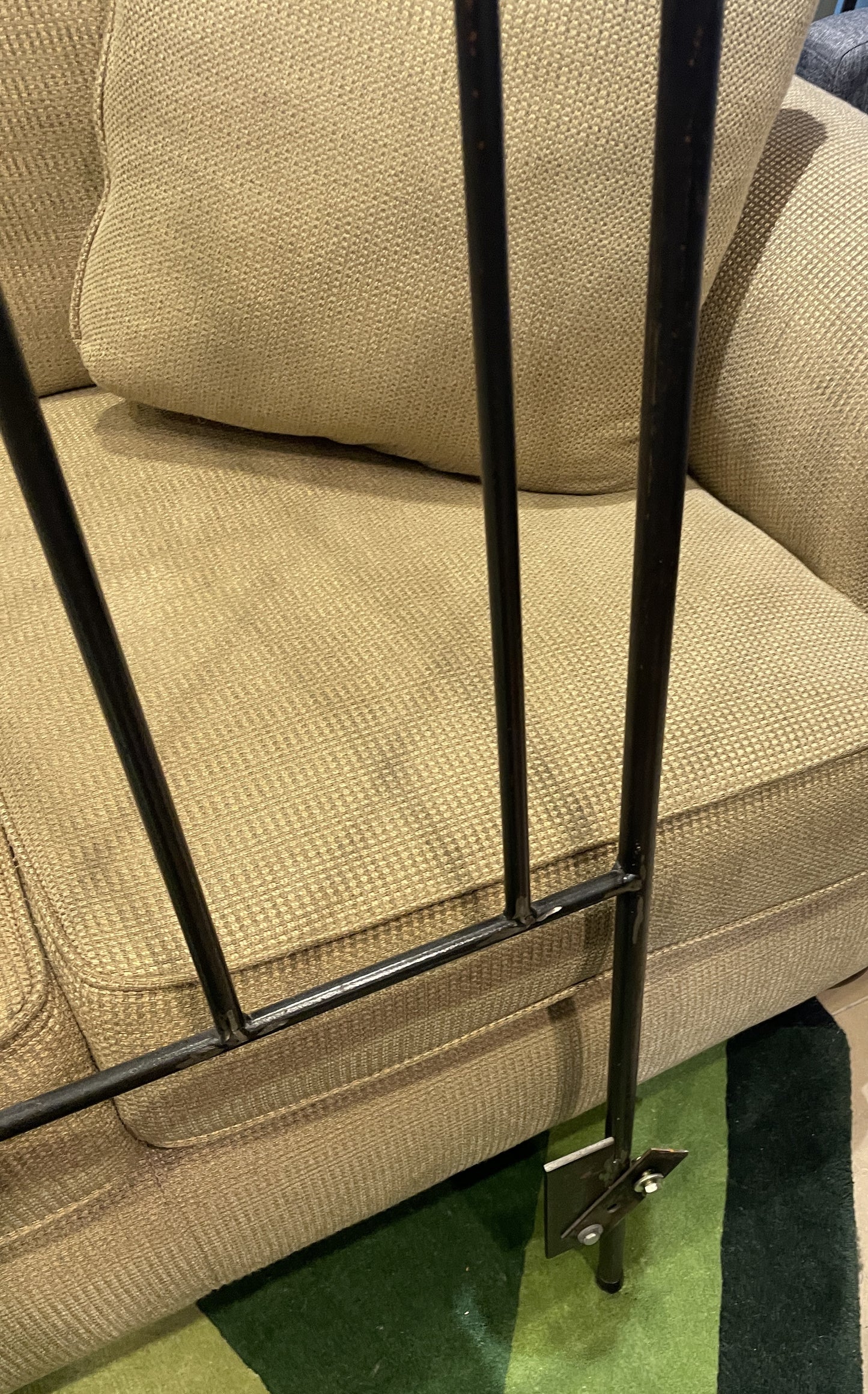 Queen Forged Iron Headboard With Circle Detail (headboard only) (0N200G)