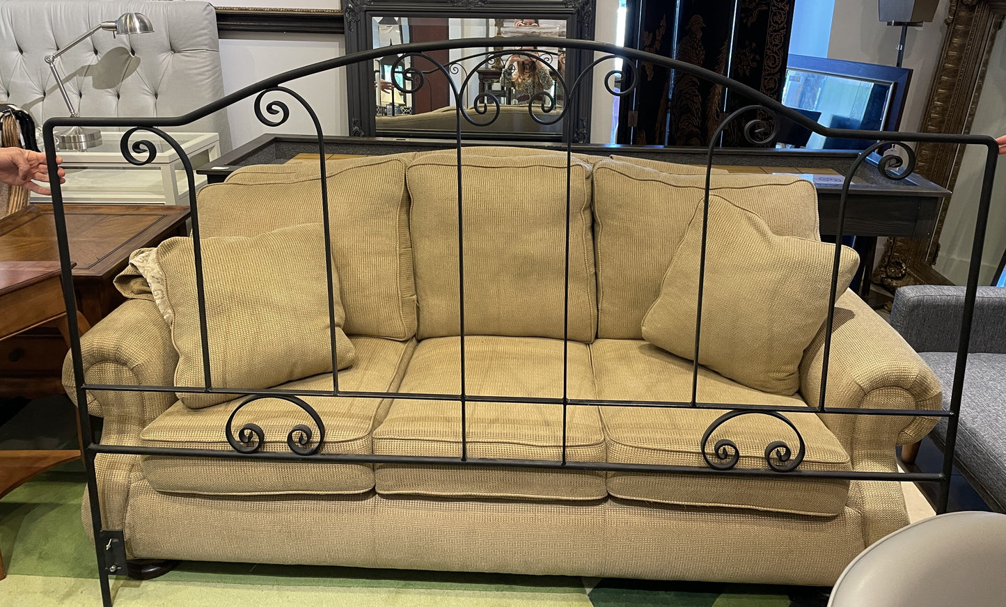 King Forged Iron Headboard (headboard only) (0N200I)