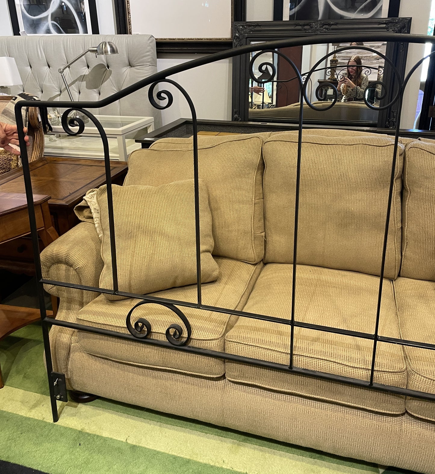 King Forged Iron Headboard (headboard only) (0N200I)