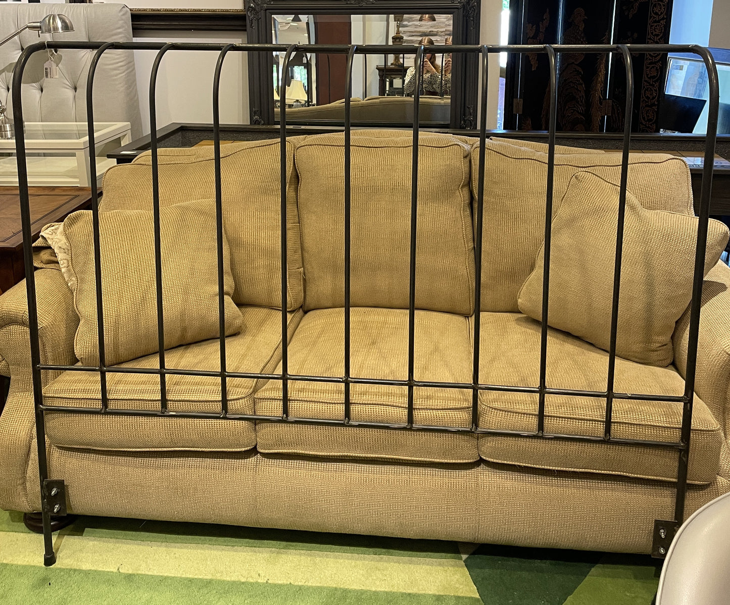 Queen Forged Iron Headboard With Rolled Top (headboard only) (0N200H)