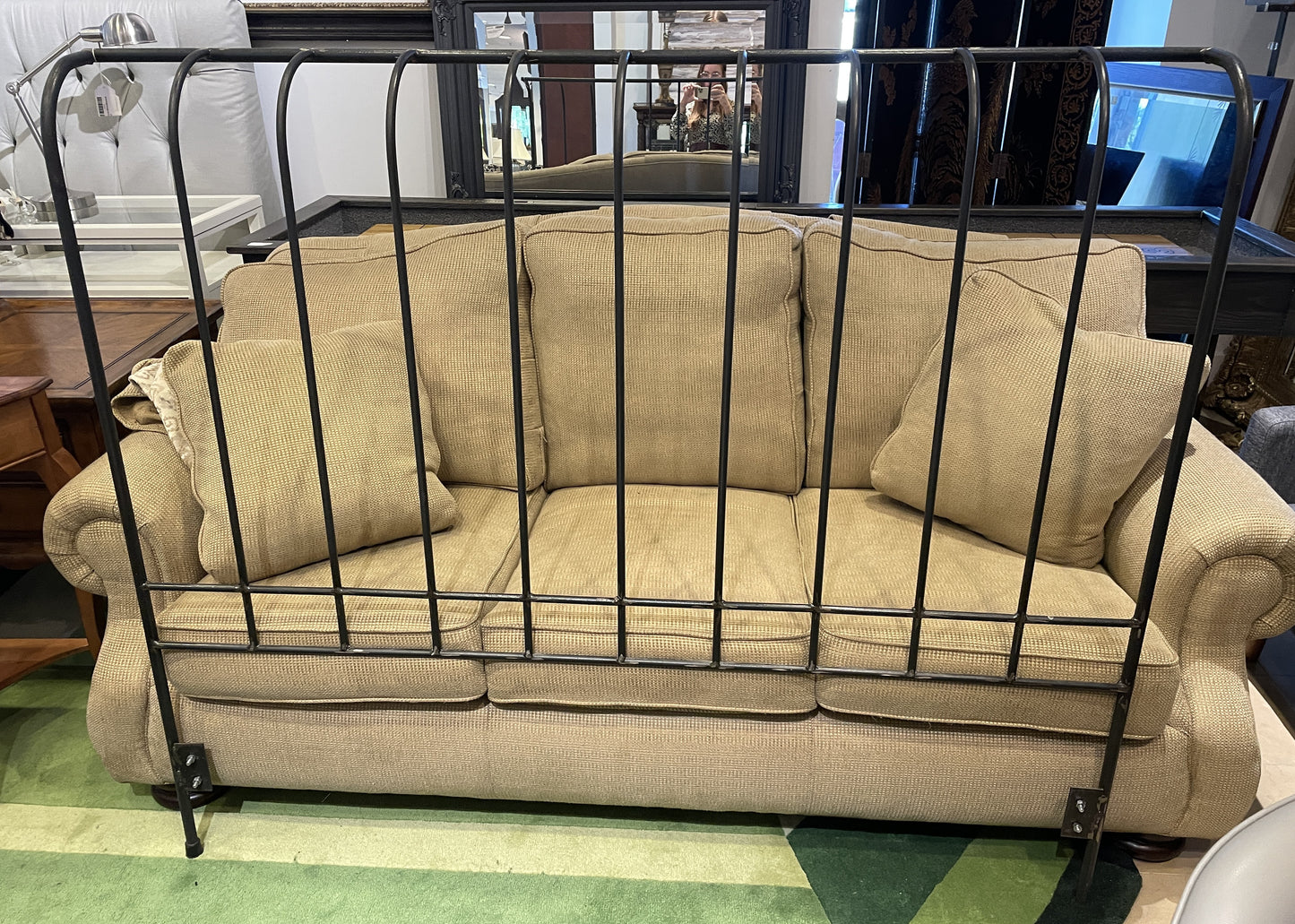 Queen Forged Iron Headboard With Rolled Top (headboard only) (0N200H)