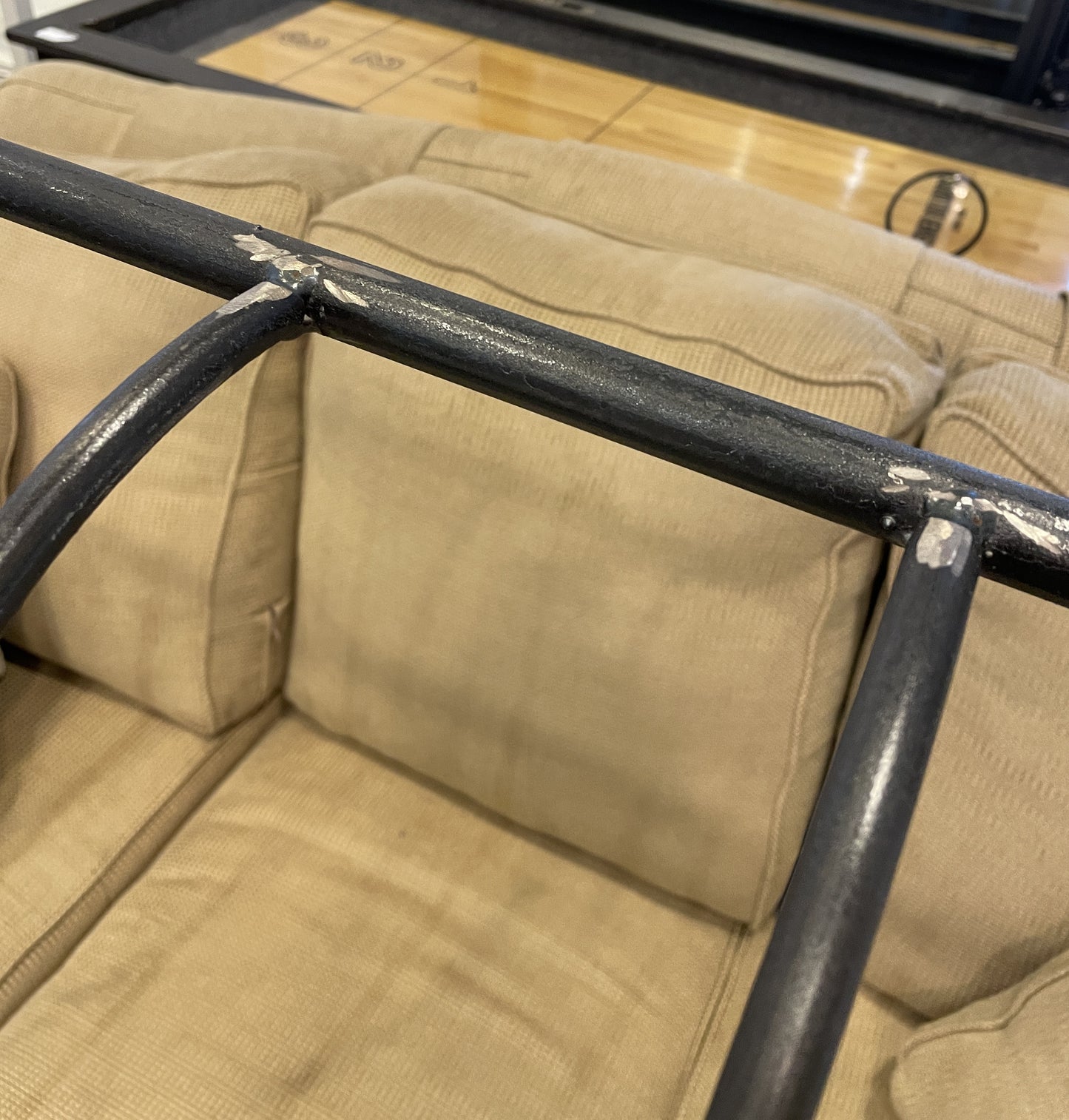 Queen Forged Iron Headboard With Rolled Top (headboard only) (0N200H)
