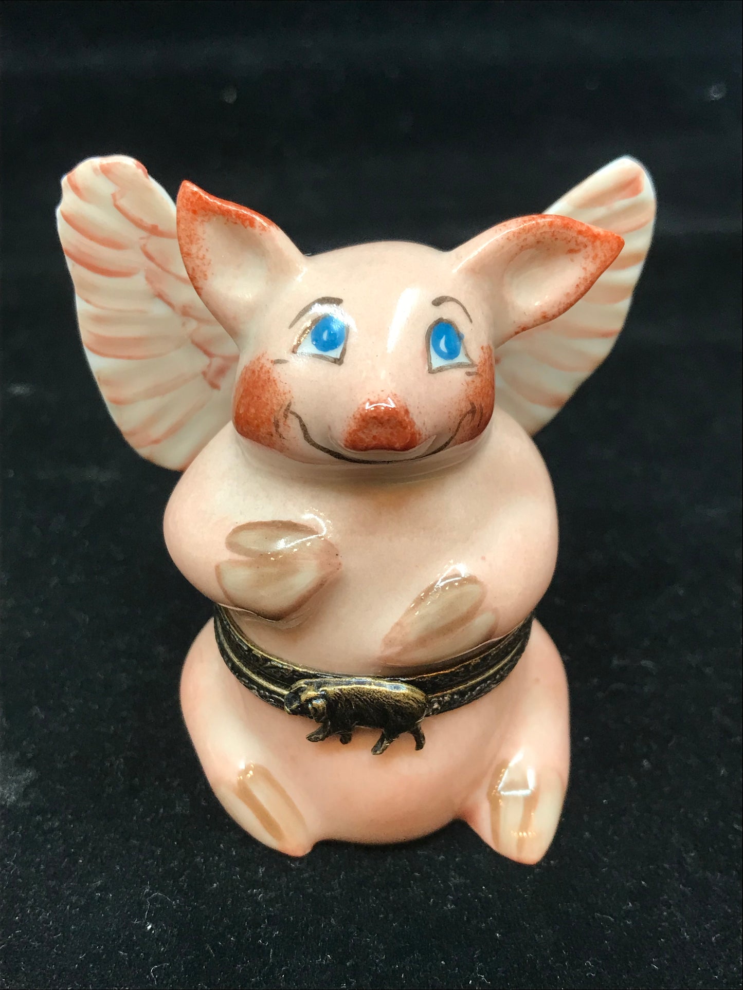 Limoges Pig With Wings