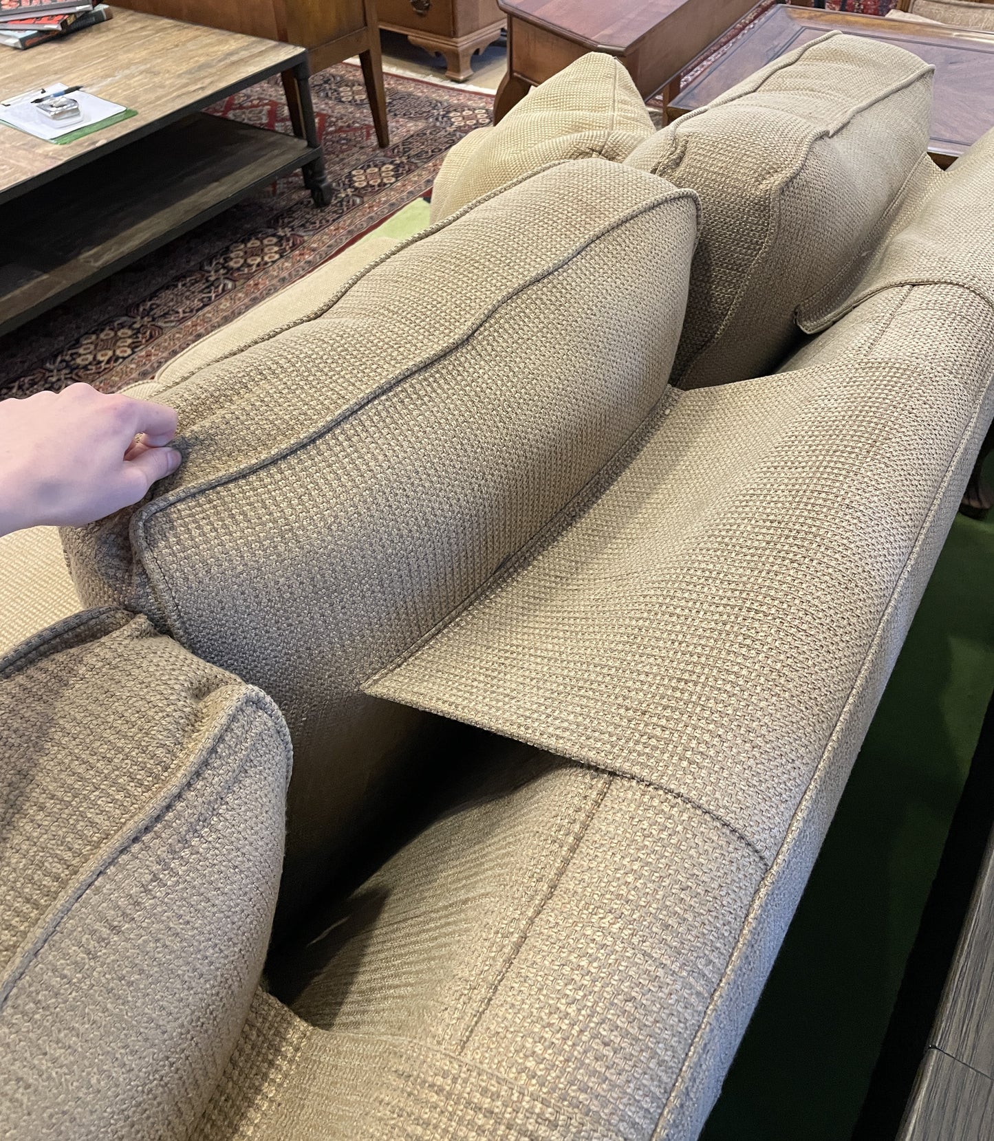 Hancock and Moore Upholstered "September" Sofa, AS IS (0N6002)