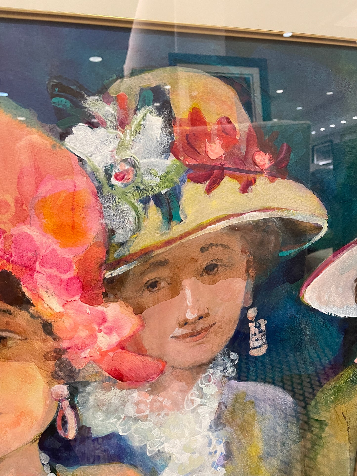 Peg Sindelar Watercolor, "Two Women" (0JJ001)