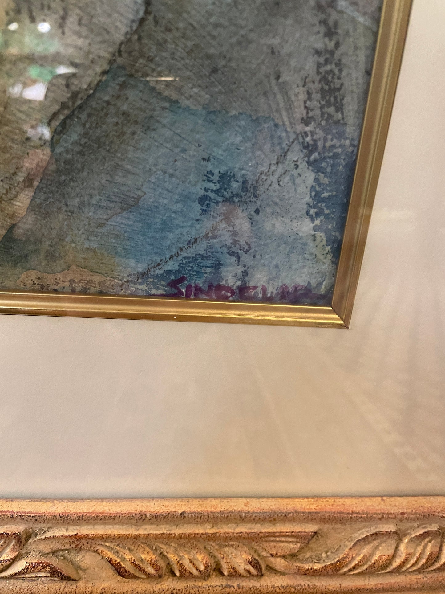 Peg Sindelar Watercolor, "Two Women" (0JJ001)