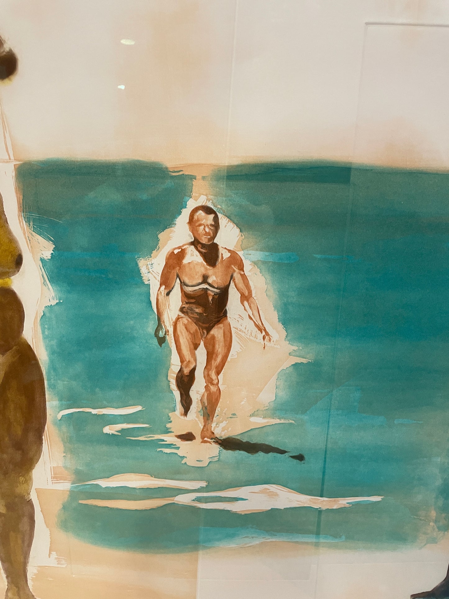 Eric Fischl (c1989) "Dark Figure" 59/100 Aquatint (0JL003)