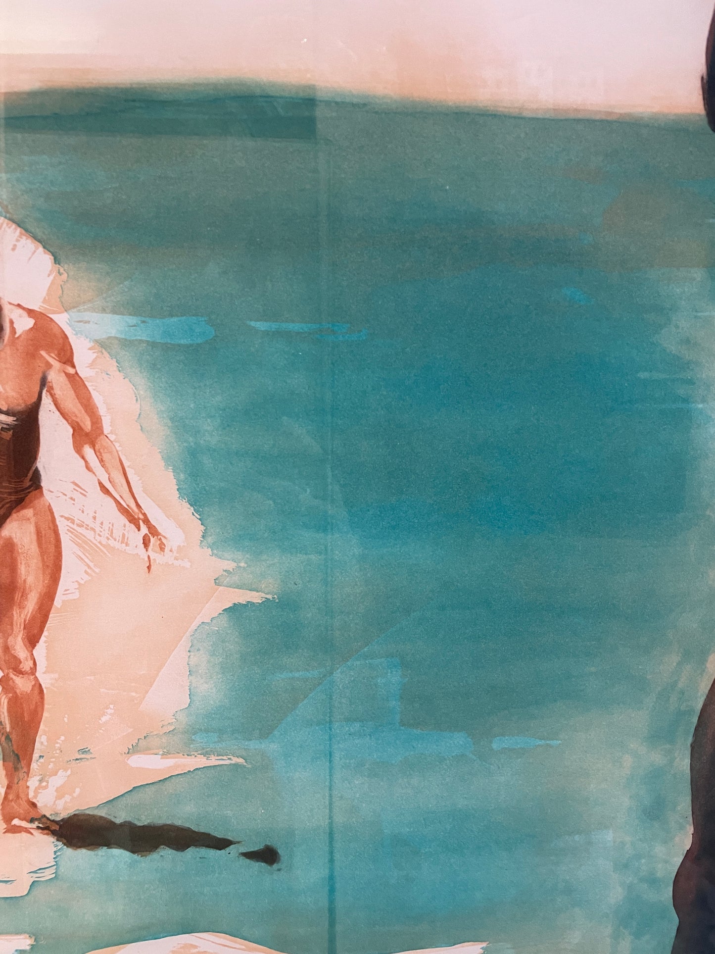 Eric Fischl (c1989) "Dark Figure" 59/100 Aquatint (0JL003)