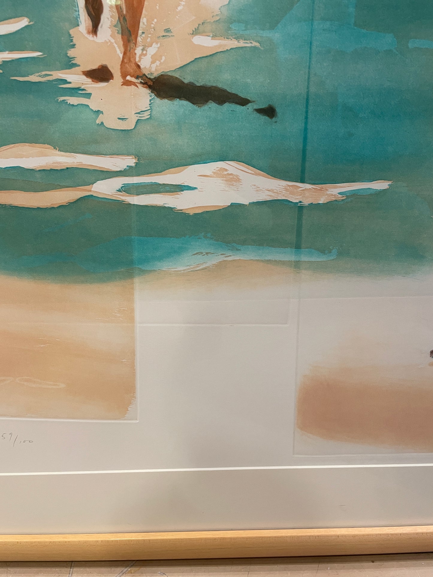 Eric Fischl (c1989) "Dark Figure" 59/100 Aquatint (0JL003)