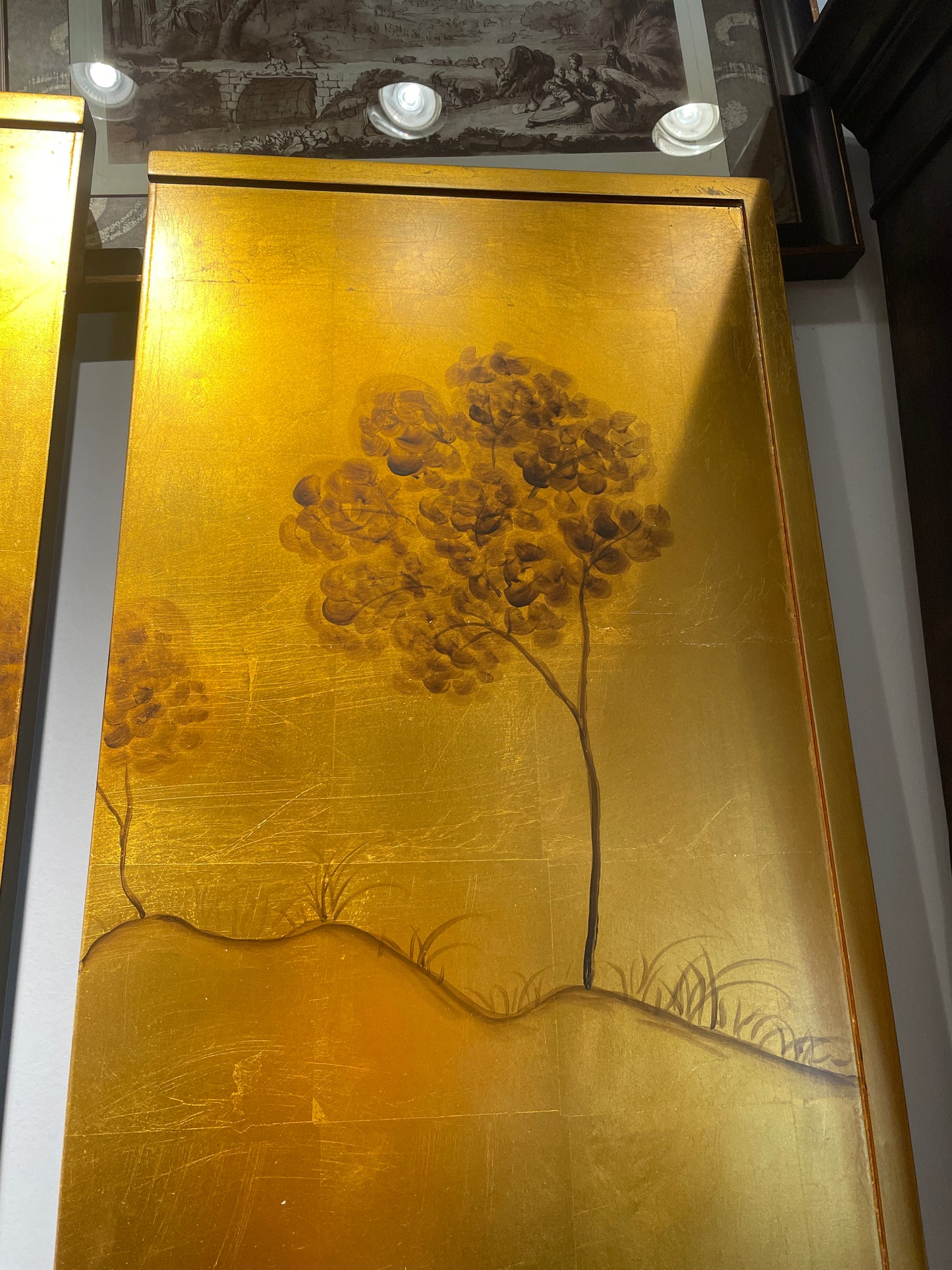Chelsea House Four Panel Wall Installation, Floral and gilt (0JC009)