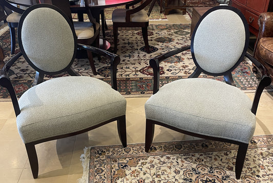 Pair Barbara Barry Arm Chairs (0A900K)