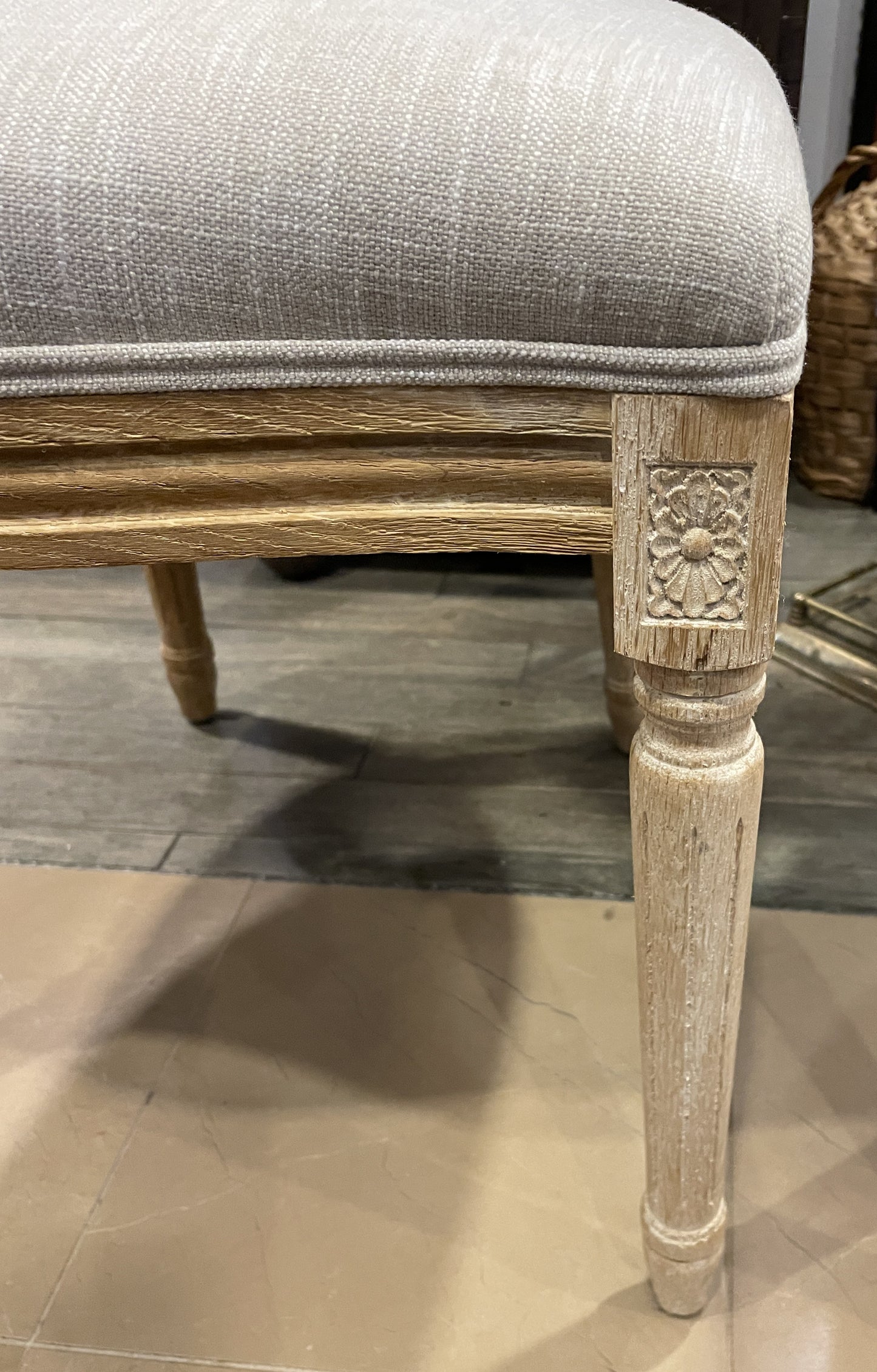 Oval Back Linen Chair (Two available 0N5007 and 0N5008)