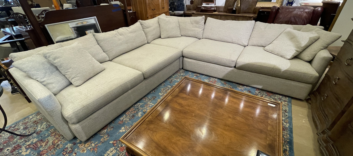 Crate and Barrel Lounge L Shaped Sofa (0N5001)