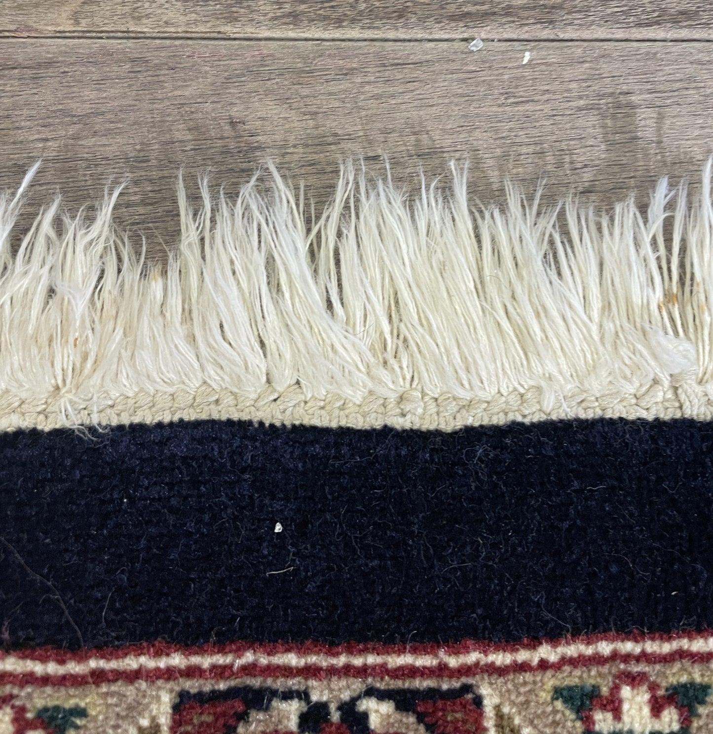 Hand Knotted Raspberry and Blue Rug (9x12) (0000S0)