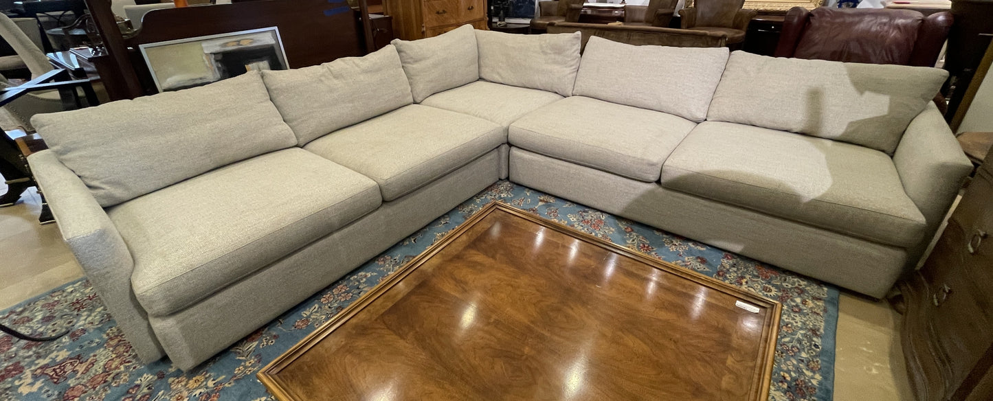 Crate and Barrel Lounge L Shaped Sofa (0N5001)