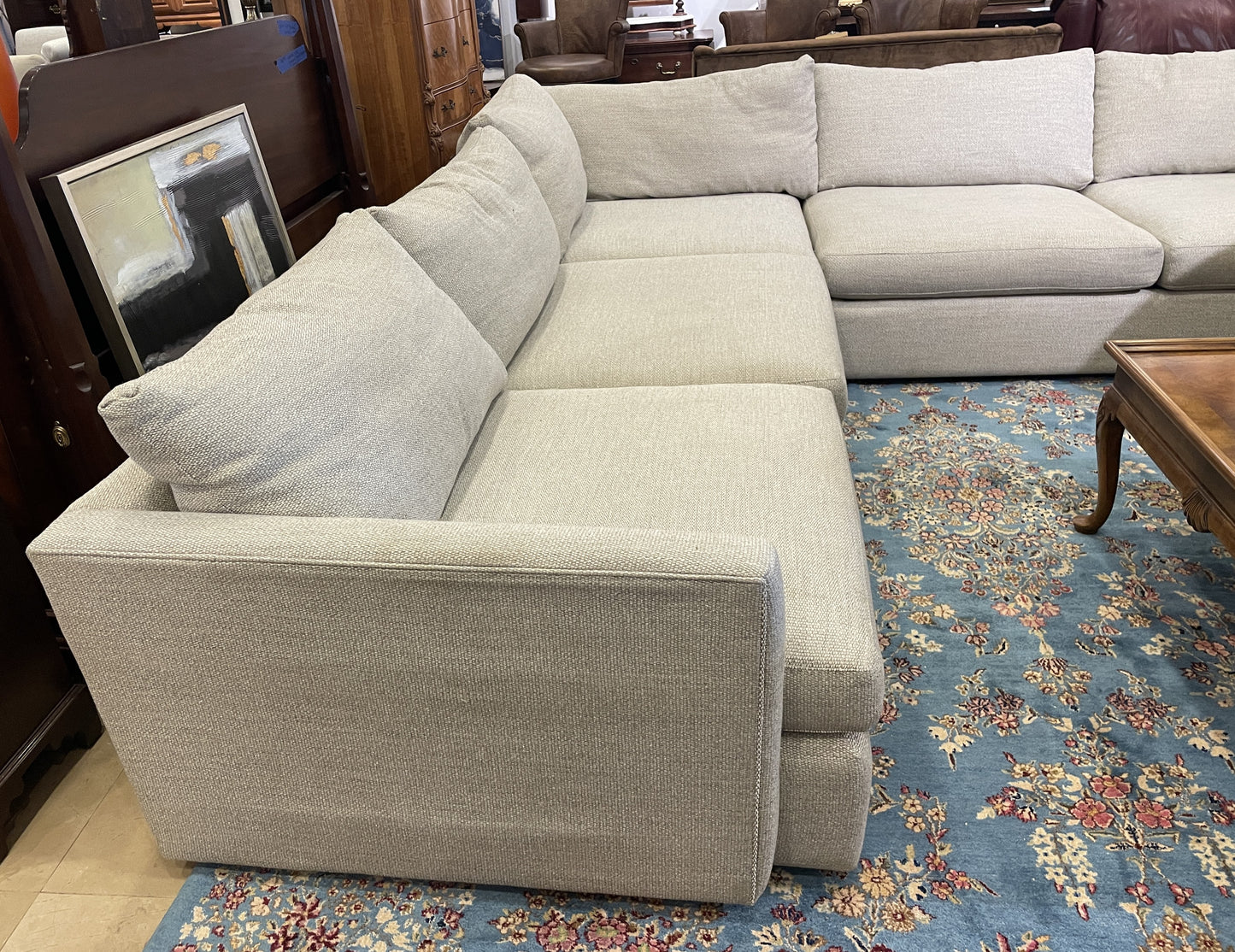 Crate and Barrel Lounge L Shaped Sofa (0N5001)