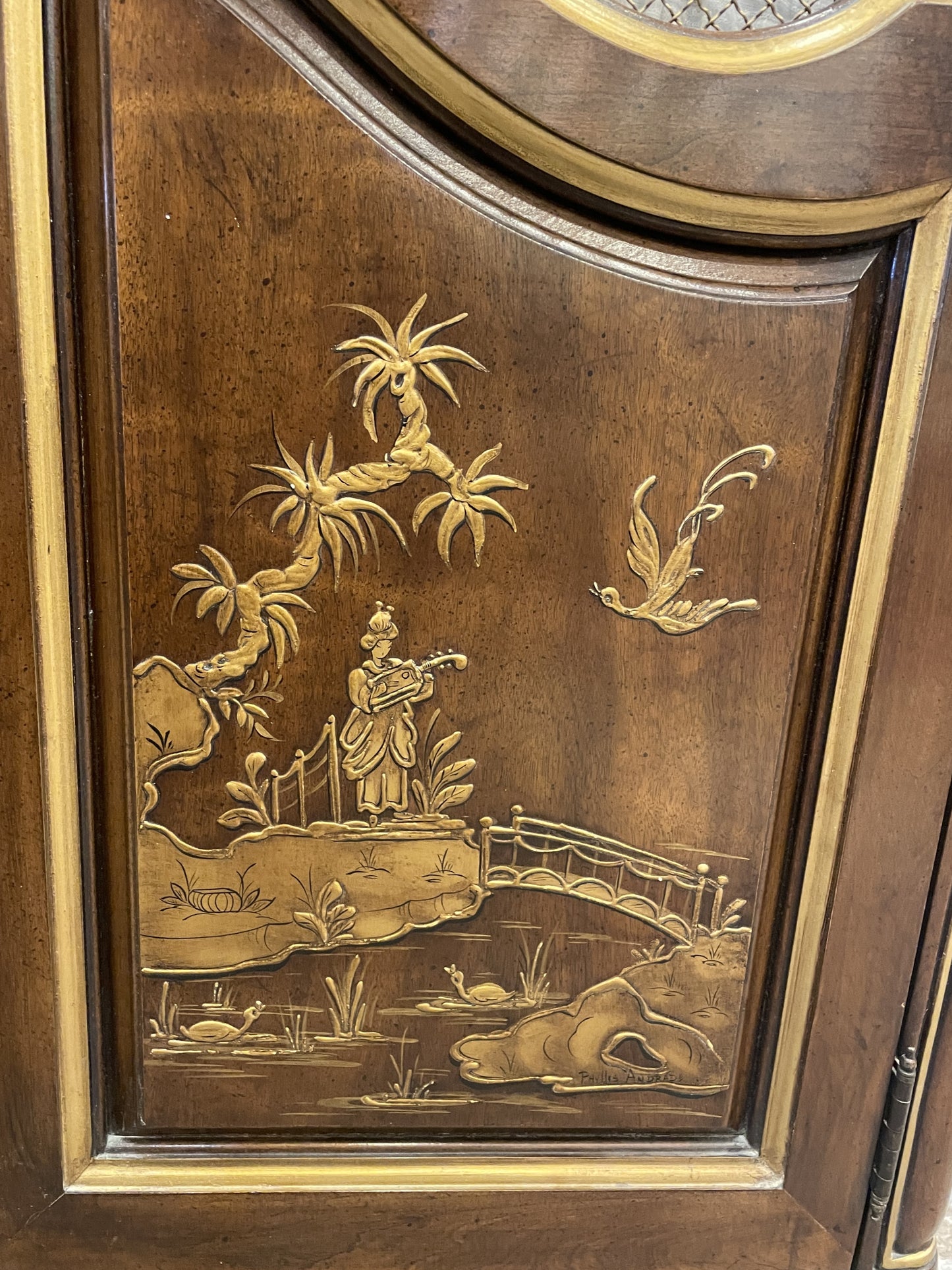 White Furniture Company Chinoiserie Bedroom Suite, AS IS (0JO007)